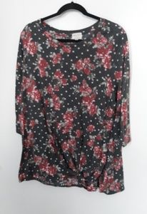 Floral Knot Front Top